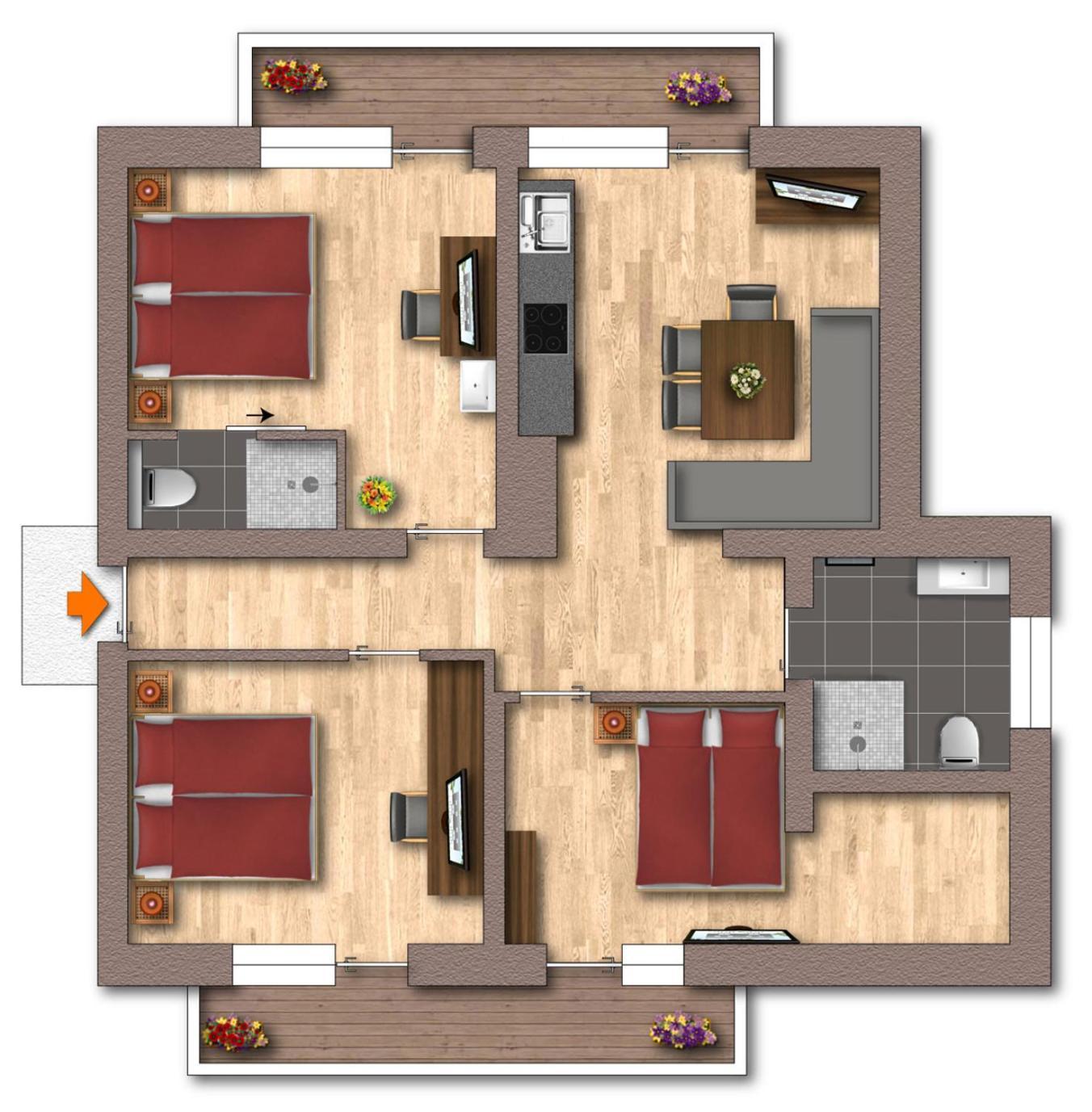 Appartements Alma Mayrhofen Dış mekan fotoğraf